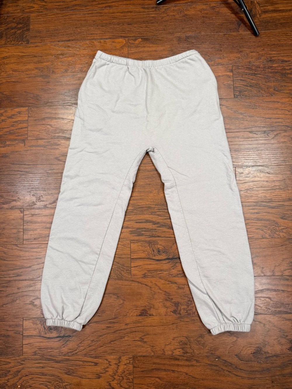 Yeezy Light Gray Fleece-Lined Sweatpants